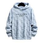 Men's California Embroidered Hoodie | Soft Durable Blend | Adjustable Drawstring | Kangaroo Pocket | Comfortable Street Style Sweatshirt | Long Sleeve | Heather Gray | Navy | Black | Modern Fit