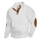 Men's Stand Collar Pullover | Long Sleeve Jacquard Knitted Sweatshirt | Outdoor | High-Quality Fabric | Breathable | Warm | Modern Style | Casual Wardrobe | Sizes Available | Machine Washable