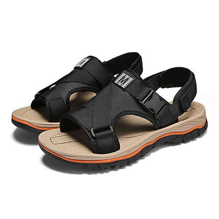 Men's Breathable Mesh Sandals | Adjustable Heel Strap | Non-Slip Flexible Sole | Soft Lightweight Comfort | Durable Webbing Upper
