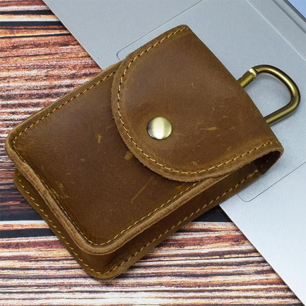 Vintage Coated Hide Leather Belt Buckle Shoulder Bag | Classic Handbag | Women's Fashion Bag | 72193314M