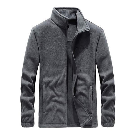 Men's Fleece Jacket | Winter Warm Outerwear | Soft Zip-up Coat for Men | Casual Comfortable Style | Outdoor Layer