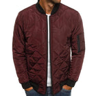 Men's Thermal Jacket | Padded Stand Collar | Solid Color | Warm Insulated Outerwear | Durable Polyester | Stylish Winter Coat | Casual & Formal Wardrobe Essential | With Side Pockets | Elasticized Cuffs