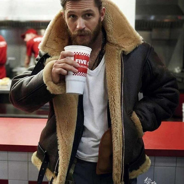 Men's Winter Coat | Fur-Lined Collar | Thickened Mid-Length Jacket | Windproof Water-Resistant Outerwear | Full-Length Sleeves | Regular Fit | Zip & Button Closure | Stylish & Warm | Insulated Winter Outerwear