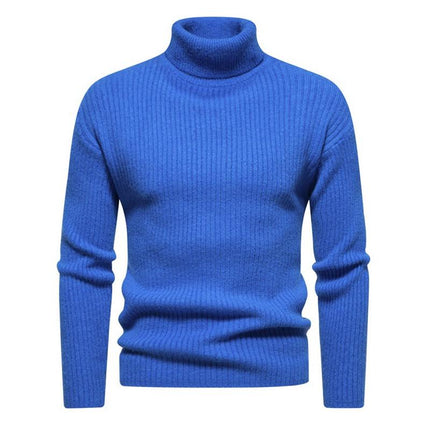 Men's Turtleneck Sweater | Classic Solid Color | Cozy Long Sleeve | Soft High-Quality Fabric | Elegant Design | Versatile Wardrobe Essential | Warm Stylish Wear