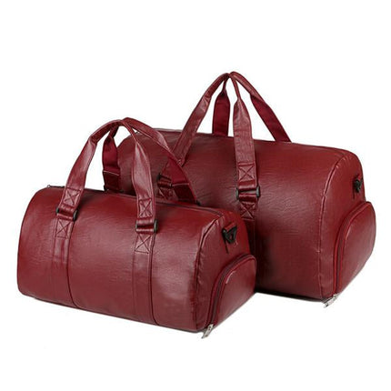 Travel Duffel Bag | Casual Leather | Spacious Design | Durable Material | Ideal for Trips | Versatile Carry | Stylish and Functional | Men's & Women's Travel Companion