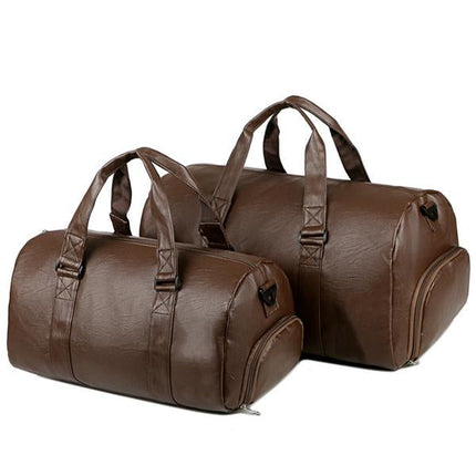 Travel Duffel Bag | Casual Leather | Spacious Design | Durable Material | Ideal for Trips | Versatile Carry | Stylish and Functional | Men's & Women's Travel Companion