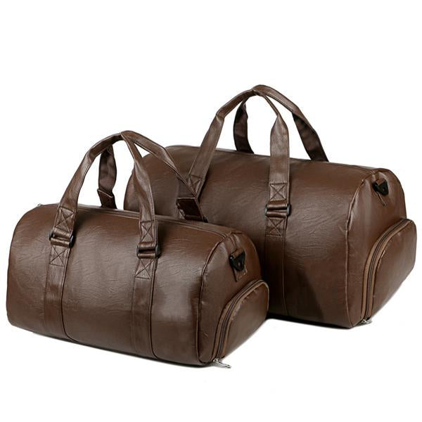 Travel Duffel Bag | Casual Leather | Spacious Design | Durable Material | Ideal for Trips | Versatile Carry | Stylish and Functional | Men's & Women's Travel Companion