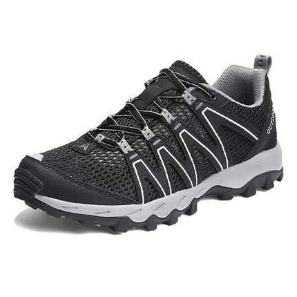 Men's Outdoor Hiking Sneakers | All-Terrain | Rugged Design | Comfortable for Water & Track | Mesh Upper | Lace-Up Closure | Flexible Durable Sole