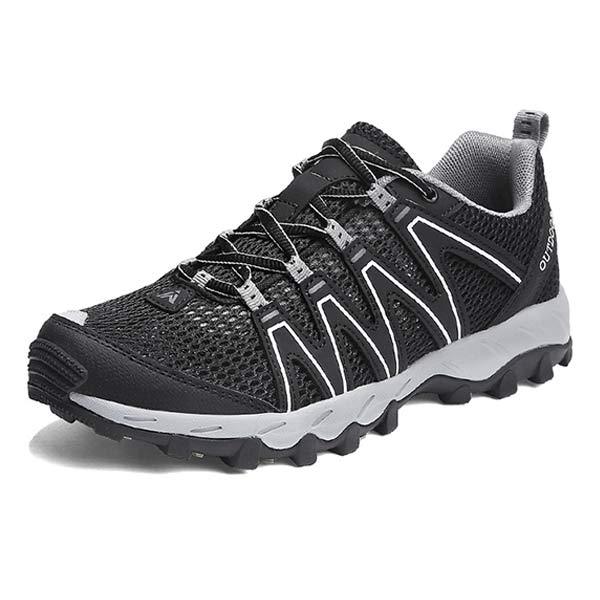 Men's Outdoor Hiking Sneakers | All-Terrain | Rugged Design | Comfortable for Water & Track | Mesh Upper | Lace-Up Closure | Flexible Durable Sole