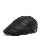 Men’s Vintage Style | Casual Leather Beret Hat | Classic Newsboy Cap | Retro Headwear | Fashion Accessory | Adjustable Fit
