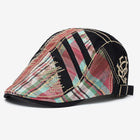 Men's Vintage Plaid Beret | Retro Stitching Hat | Warm Wool Blend | Stylish Casual Essential | Timeless Fashion | Lightweight Breathable Fabric | Perfect for Autumn Winter Wardrobe