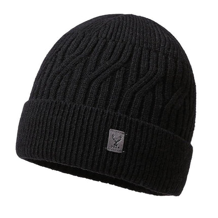 Men's Winter Knit Beanie | Warm Outdoor Hat | Classic Design | High-Quality Yarn | One Size Fits Most | Available in Black, Navy, Burgundy, Gray, Khaki | Insulated & Lightweight | Perfect for Cold Weather Activities