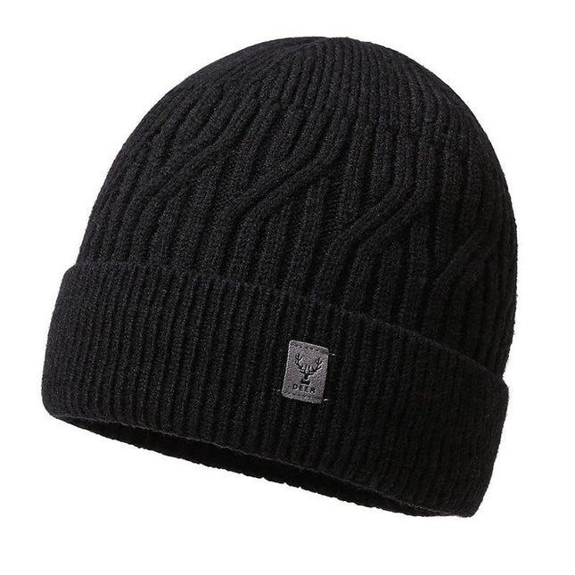 Men's Winter Knit Beanie | Warm Outdoor Hat | Classic Design | High-Quality Yarn | One Size Fits Most | Available in Black, Navy, Burgundy, Gray, Khaki | Insulated & Lightweight | Perfect for Cold Weather Activities