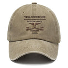 Men's Vintage Distressed Dome Cap | Adjustable Curved Brim | Cotton Fabric | Sun Protection | Retro Style Casual Hat