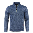 Men's Zipper Pullover Sweater | Classic Stand Collar | Relaxed Fit | Solid Color | Autumn Winter Spring | Casual Daily Wear | Machine Wash | Comfortable Knitted Fabric | Warm Ribbed Hem and Cuffs