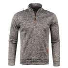 Men's Zipper Pullover Sweater | Classic Stand Collar | Relaxed Fit | Solid Color | Autumn Winter Spring | Casual Daily Wear | Machine Wash | Comfortable Knitted Fabric | Warm Ribbed Hem and Cuffs