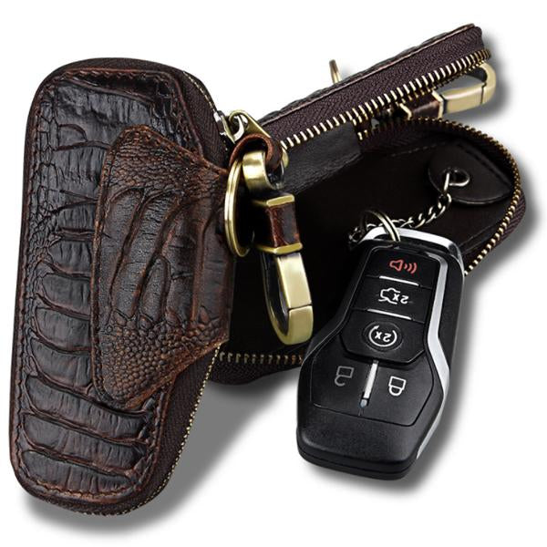 Leather Key Holder | Vintage Style | Slim Design | Secure Key Organizer | Durable | Classic Look | Convenient Key Management | Perfect for Everyday Use