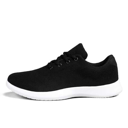 Men's Casual Sneakers | Wool Blend Upper | Ultralight Running Shoes | Memory Foam Insole | Lightweight Flexible Midsole | Rubber Sole | Effortless Sporty Look
