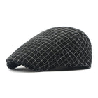Men's Peaked Cap | Vintage Plaid | Premium Cotton | Breathable & Comfortable | Adjustable Fit | Timeless Style | Versatile Fashion Accessory | Perfect for Casual Outings & Outdoor Activities