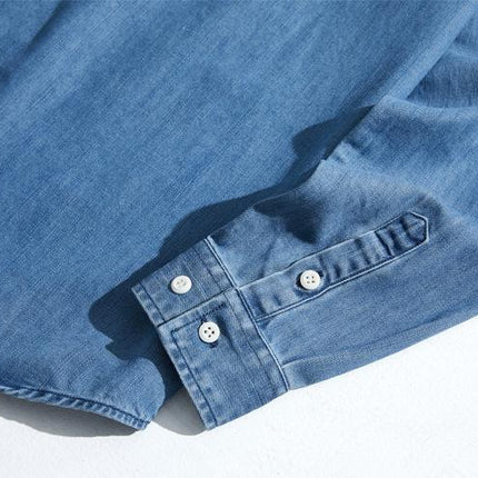 Men's Casual Button-Down Shirt | Long Sleeve | Classic Fit | Lightweight | Soft Cotton Blend | Versatile Everyday Wear