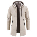 Men's Knitted Fleece Chenille Cardigan | Solid Color | Full-Length Sleeves | Soft & Plush Material | Comfortable & Sophisticated Style | Versatile Wardrobe Essential | Side Pockets