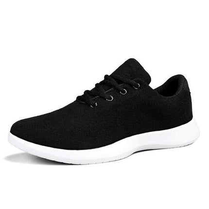 Men's Casual Sneakers | Wool Blend Upper | Ultralight Running Shoes | Memory Foam Insole | Lightweight Flexible Midsole | Rubber Sole | Effortless Sporty Look