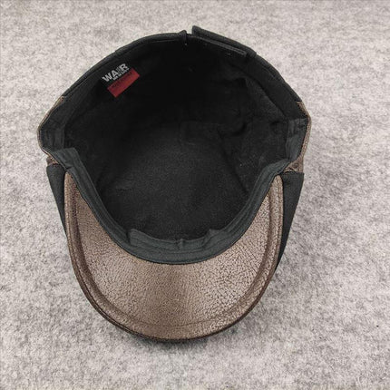 Men's Retro Wool Blend Beret | Timeless Winter Hat | Soft Warm Insulation | Classic Style | Charcoal Gray | Deep Navy | Rich Black | Versatile Fashion Accessory | Comfortable Fit | Ideal for Casual & Semi-Formal Wear