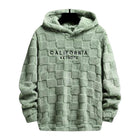Men's California Embroidered Hoodie | Soft Durable Blend | Adjustable Drawstring | Kangaroo Pocket | Comfortable Street Style Sweatshirt | Long Sleeve | Heather Gray | Navy | Black | Modern Fit