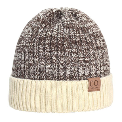 Men's Wool Hat | Double Layer Thick Warm Beanie | Soft Lined | Stretch Fit | Winter Knit Cap | Cold Weather Accessories
