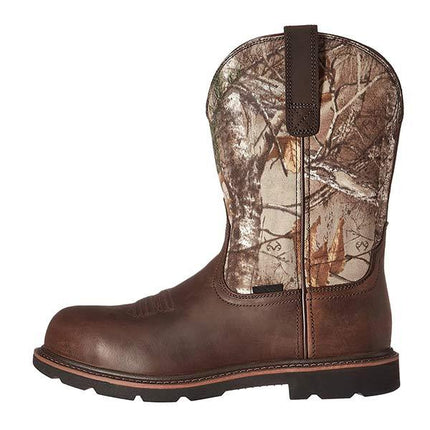 Men's Western Cowboy Boots | Durable Rubber Outsole | Innovative Cushioning | Full-Grain Leather | Comfortable All-Day Wear | Side Pulls for Easy Entry