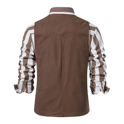 Men's Vintage Vest | Slim Fit | V-Neck | Single Breasted | Plain Polyester Blend | Spring Autumn | Casual Fashion Waistcoat