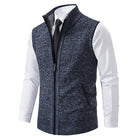 Men's Knitted Vest | Solid Color | Stand Collar | Sleeveless | Casual Outerwear | Tailored Fit | High-Quality Fabric | Stylish Layering | Transitional Seasons | Versatile Apparel | Modern Design