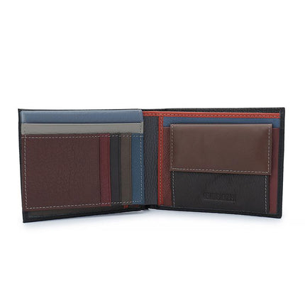 Men's Genuine Leather Wallet | Top Layer Cowhide | Large Capacity | Multi-card Slots | Sleek Timeless Design | Durable & Luxurious | Versatile Accessory | Ideal for Everyday Use