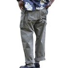 Men's Vintage Multi-pocket Cargo Trousers | Cotton Loose Straight-Leg Pants | Durable Outdoor Apparel | Adjustable Waistband & Ample Pockets | Comfortable Breathable Fabric | Classic Color Options