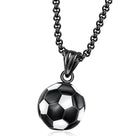 Men's Retro Football Pendant Necklace | Casual Jewelry for Sports Fans | Vintage Style Fashion Accessory