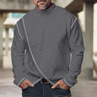 Men's Turtleneck Sweater | Long Sleeve Knitted Pullover | Soft Warm Fabric | Versatile Colors & Sizes | Classic Round Neck | Durable & Stylish | Cozy Winter Wear | Fashionable Top