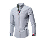 Men's Casual Long Sleeve Shirt | Multicolor Cotton Blend | Loose Fit | Classic Collar | Buttoned Cuffs | Vibrant Patterns | Versatile and Comfortable | Sizes S-XXL