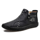 Men's Vintage Leather Boots | Casual Footwear | Comfortable Rubber Sole | Lightweight Design | High-Quality Fit