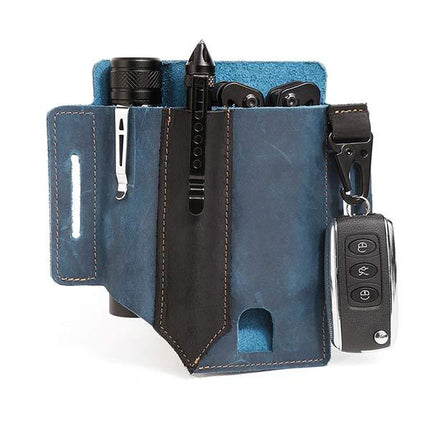 Men's Leather Belt Bag | Multi Tool Waist Pack | Fanny Pack for Men | Durable Tool Pouch