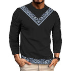 Men's Graphic Long Sleeve T-Shirt | Casual Round Neck | Soft Cotton Blend | Various Colors & Prints