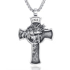 Vintage Cross Faith Pendant Necklace | Casual Religious Jewelry | Unisex Chain Necklace