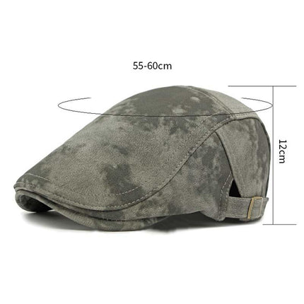 Men's British Retro Beret | Tie-Dye Design | Vintage Style | Comfortable Fit | Premium Fabric | Lightweight & Breathable | Classic Elegance | Unique Fashion Accessory