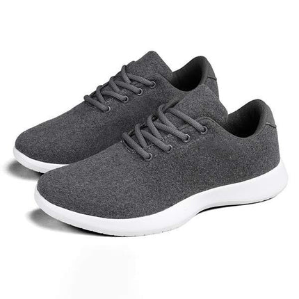 Men's Casual Sneakers | Wool Blend Upper | Ultralight Running Shoes | Memory Foam Insole | Lightweight Flexible Midsole | Rubber Sole | Effortless Sporty Look