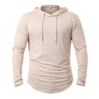 Men's Hoodie | Cotton Blend | Casual Activewear | Outdoor Leisure | Long Sleeve | Kangaroo Pocket | Adjustable Drawstring Hood | Lightweight Insulating | Multiple Colors | Sizes S-XXL