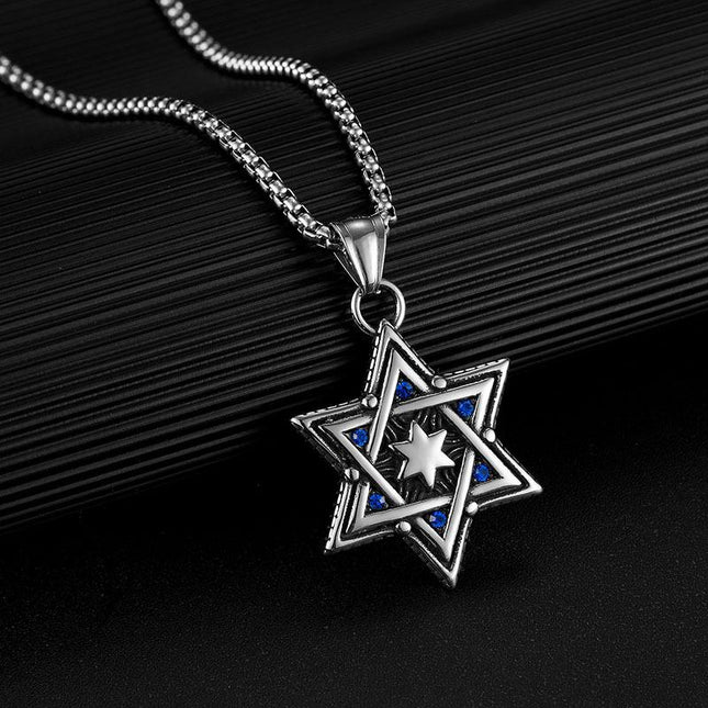 Six-pointed Star Necklace | Retro Design | Casual Style | Jewelry Accessory | Unique Pendant | Timeless Fashion | Statement Piece | Ideal Gift for Her | Necklaces & Pendants