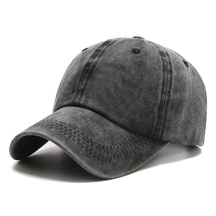Men's Cotton Sports Cap | Dome Top | Curved Brim | Sunshade Windproof | Outdoor Casual Accessory | Plain Solid Color | Fits 56-58cm | All Seasons