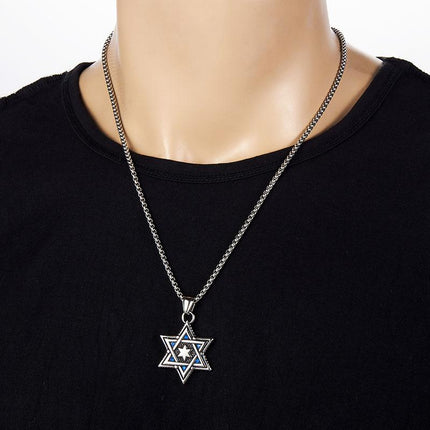 Six-pointed Star Necklace | Retro Design | Casual Style | Jewelry Accessory | Unique Pendant | Timeless Fashion | Statement Piece | Ideal Gift for Her | Necklaces & Pendants