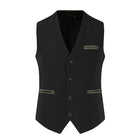 Men's Vintage Leather Vest | Single Breasted | V-Neck | Slim Fit | Casual Style | Polyester Blend | Adjustable Buckle | Suitable for Spring Autumn Winter | Versatile for Business, Dating, Party, Daily Wear