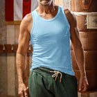 Men's Athletic Tank Top | Solid Color Crew Neck | Casual Sportswear | Moisture-Wicking Cotton Blend | Versatile Fit | Lightweight Comfort | Ideal for Gym, Workout, and Everyday Fashion