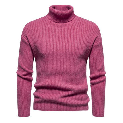 Men's Turtleneck Sweater | Classic Solid Color | Cozy Long Sleeve | Soft High-Quality Fabric | Elegant Design | Versatile Wardrobe Essential | Warm Stylish Wear